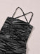 Zebra-Print Neckholder-Jumpsuit mit offenem Rücken