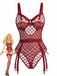 1970er Riemchen Ketten Akzente Durchsichtig Netz Lingerie