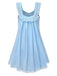 1960er Solide Bogen Rückenfrei Spitze Babydoll Kleid