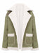 1940er Revers Plüsch Buckle Tasche Jacke