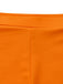 Orange 1960er Blumen Rückenfrei Bikini Set