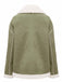 1940er Revers Plüsch Buckle Tasche Jacke