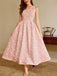 Ärmelloses, pinkfarbenes Maxikleid im Stil der 1930er Jahre mit Blumenjacquardmuster – Vintage-Kleid, Retro-Mode, Rockabilly
