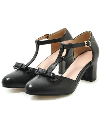 RETRO BOWKNOT HIGH HEELS SCHUHE