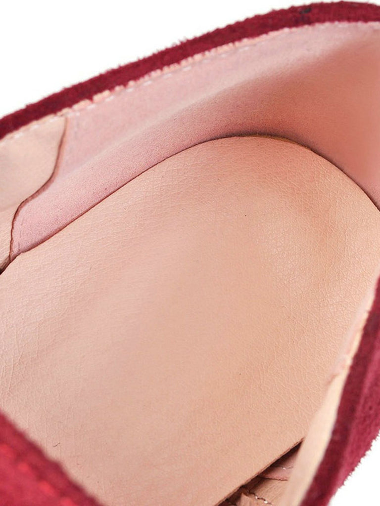 RETRO SOLIDE SCHNÜRSCHUHE MIT DICKEM ABSATZ