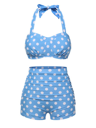 2PCS 1950er Polka Dots Bikini Set