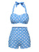 2PCS 1950er Polka Dots Bikini Set