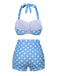 2PCS 1950er Polka Dots Bikini Set