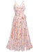 Hellrosa Vintage Kleid Mit Blumenriemen Mit SchnÜrung