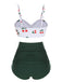 [Vorverkauf] 2PCS 1950er Cherry Halter Bikini Set