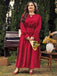 [Plus Size] Rotes 1950er Bishop Polka Dots Kleid