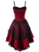 HALLOWEEN GOTHIC STEAMPUNK SPITZE SPAGHETTI KLEID