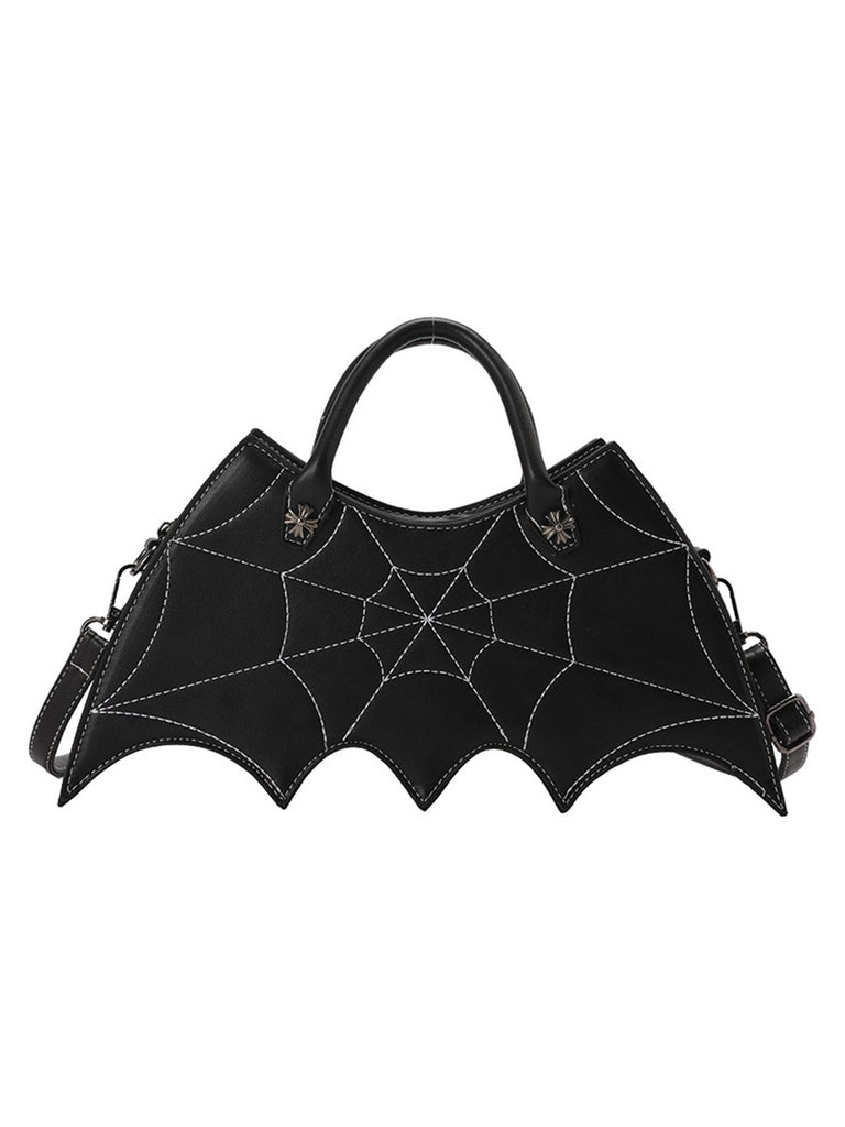 Halloween Handtasche mit Fledermausketten Spinnennetz