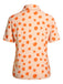 2PCS Orange 1960er Floral Shirt & Rock