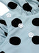 Blaues 1960er Polks Dots Bleistiftkleid