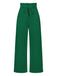 1950er Solid Hight Waist Wideleg Pants