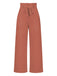 1950er Solid Hight Waist Wideleg Pants