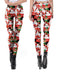 1960er Weihnachten Bedruckte Elastische Leggings