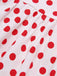 1950er Revers Polka Dots Ärmelloses Kleid