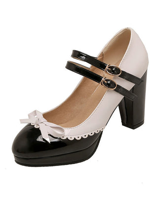 VINTAGE PATCHWORK BOW PERLEN HOHE ABSATZ SCHUHE