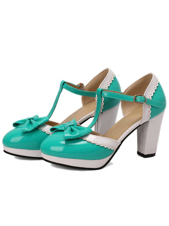 CHUNKY HEELS MARY JANE SCHUHE