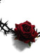 Rose Flanell Blume Samt Halskette