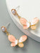 Retro Abfall Schmetterlings Perlenohrring
