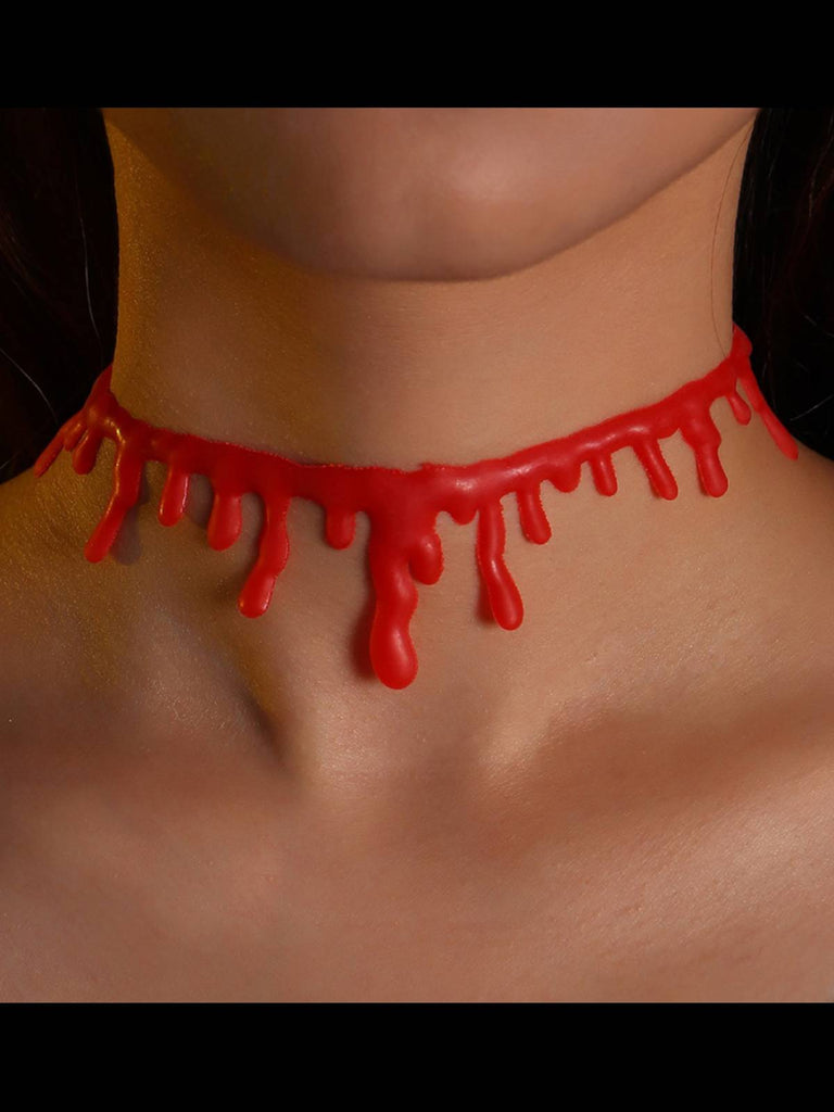 Halloween Nachahmung Blutung Vintage Halskette