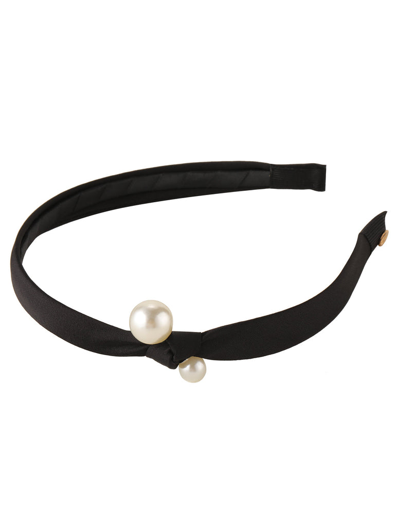 Einfaches Retro Perlenstirnband