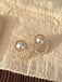 Weiße Vintage Perlen Ohrclips