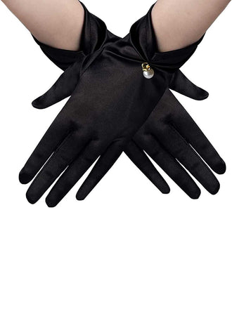 Vintage Solid Satin Pear Handschuhe