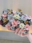 Vintage Blumendekoration Clutch Tasche