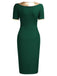 [Vorverkauf] 1960er Schleife Patchwork Bodycon Kleid