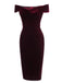 1960ER SCHULTERFREIES, FIGURBETONTES SAMTKLEID