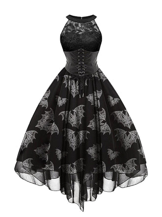HALLOWEEN GOTHIC STEAMPUNK SPITZENKLEID