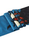 Blaue 1950er Halloween Socken mit hohem Schaft