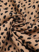 1930er Leopard Print Mullet Sleeves V-Ausschnitt Jumpsuit
