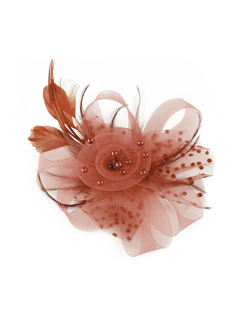 Vintage Feder Mesh Blume Stirnband