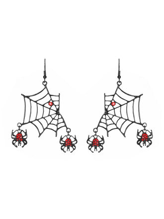 Halloween Spierweb Strass Ohrringe baumeln