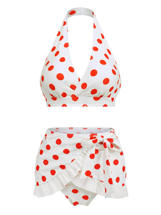 RETRO POLKA DOTS BIKINI SET & SCHÜRZE