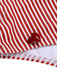 Rot 1940er Streifen Spaghetti Trägern Einteiliger Badeanzug